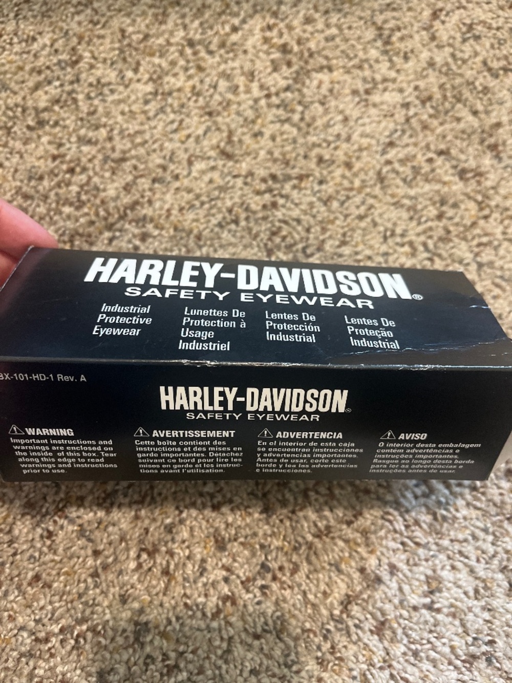 2002 Harley Davidson safety glasses in box